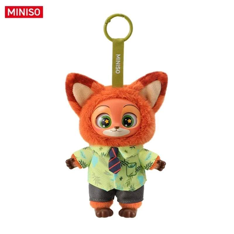 MINISO Zootopia Nick Plush Toy Charm Confirmed Blind Box Pendant Best Gift HOT