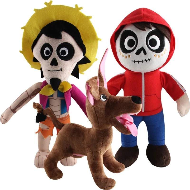 22/30CM Movie COCO Pixar Plush Toys Miguel Hector Dante Pepita Stuffed Kids Gift