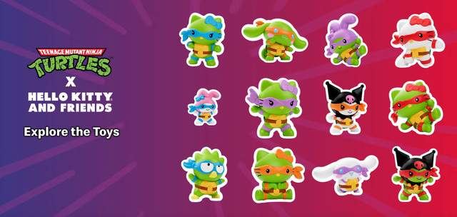 2025 McDONALD’S Hello Kitty Teenage Mutant Ninja Turtles HAPPY MEAL TOYS Or Set