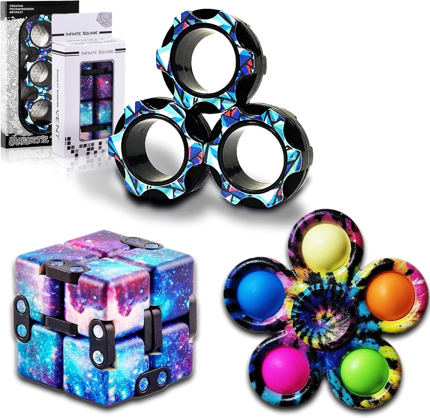 Fidget Toys Adults Set, Easter Basket Stuffers for Kids Teen Autism Sensory Toys