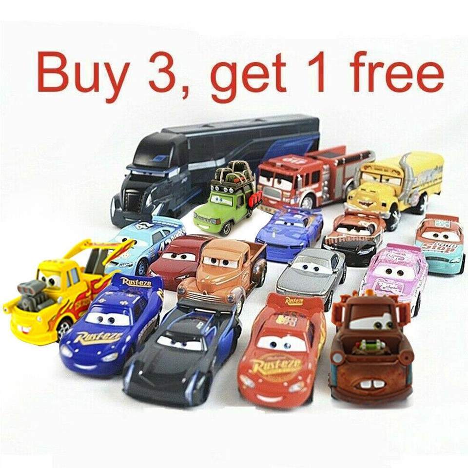 Disney Pixar Cars Diecast Lightning McQueen 1:55 Diecast Model Car Toys Boy Gift