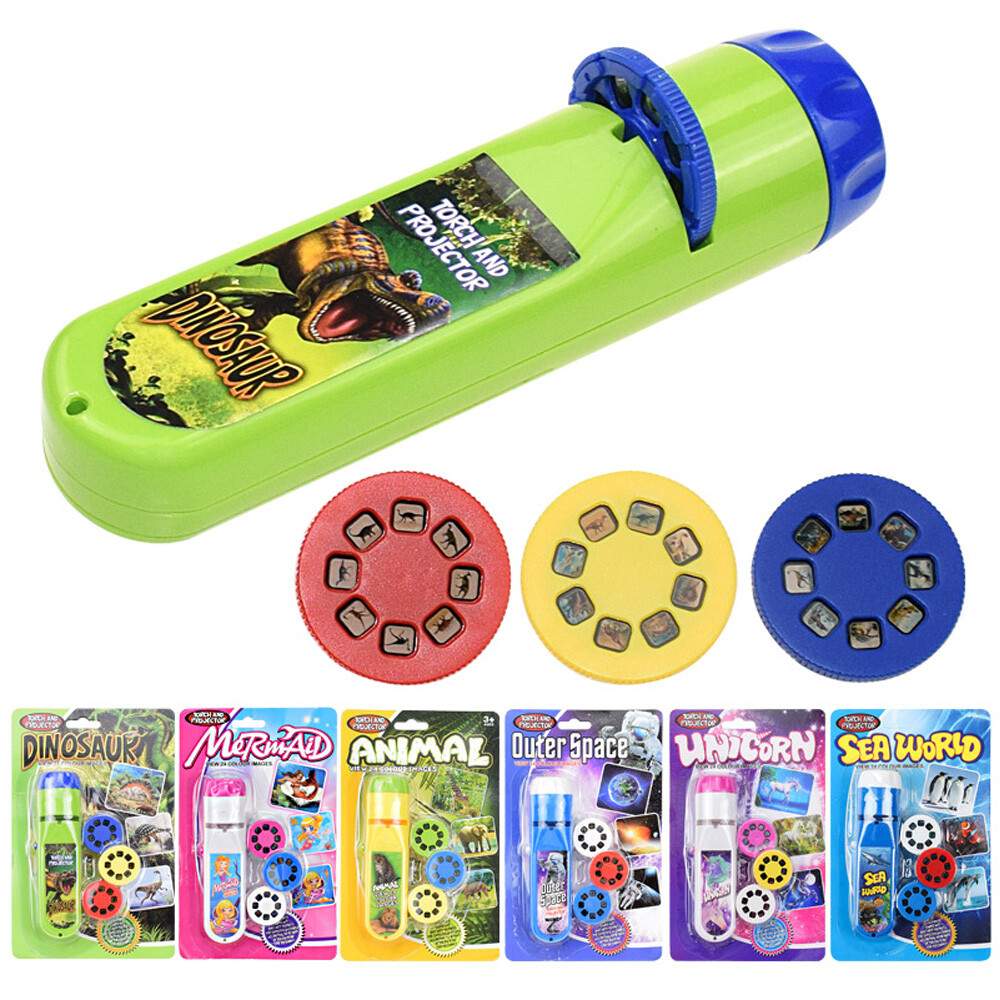 Torch Night Projector Light Eductional Toys For 2-10 Year Old Kids Girl Boy Gift