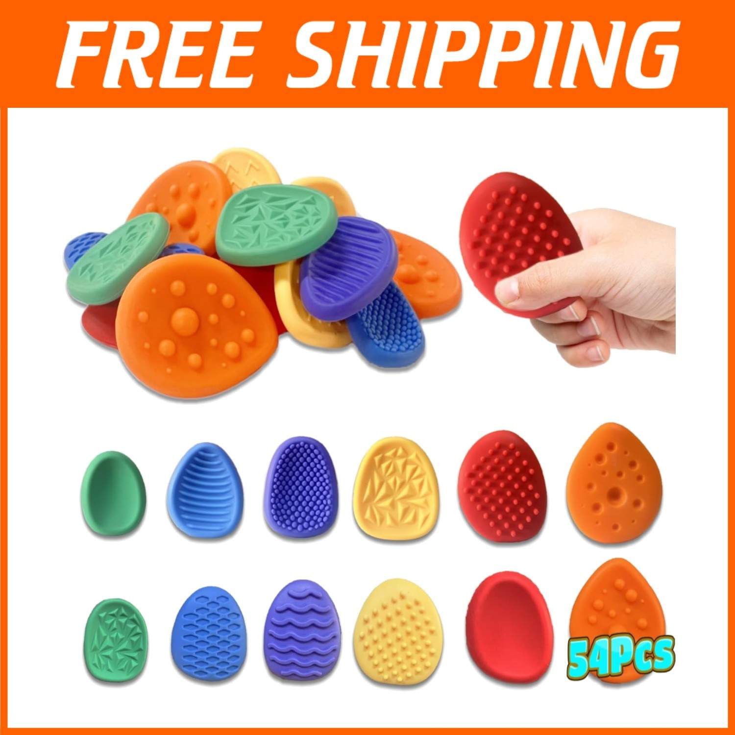 Colorful Sensory Stone Fidget Toys