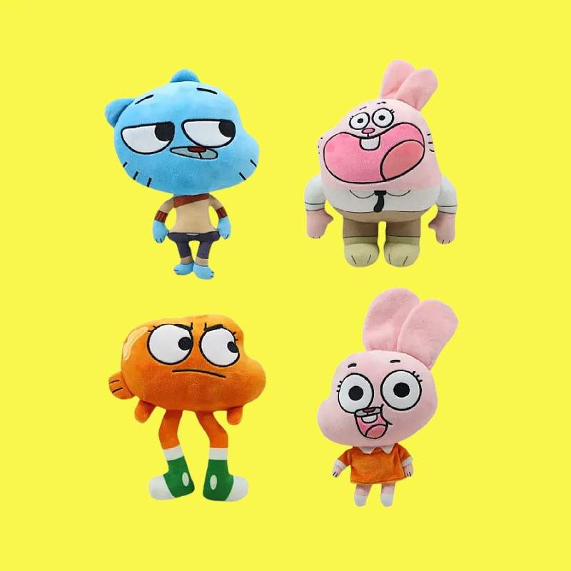 World of Gumball Plush for Kid Gift, Gumball Darwin Anais Richard Watterson Toys