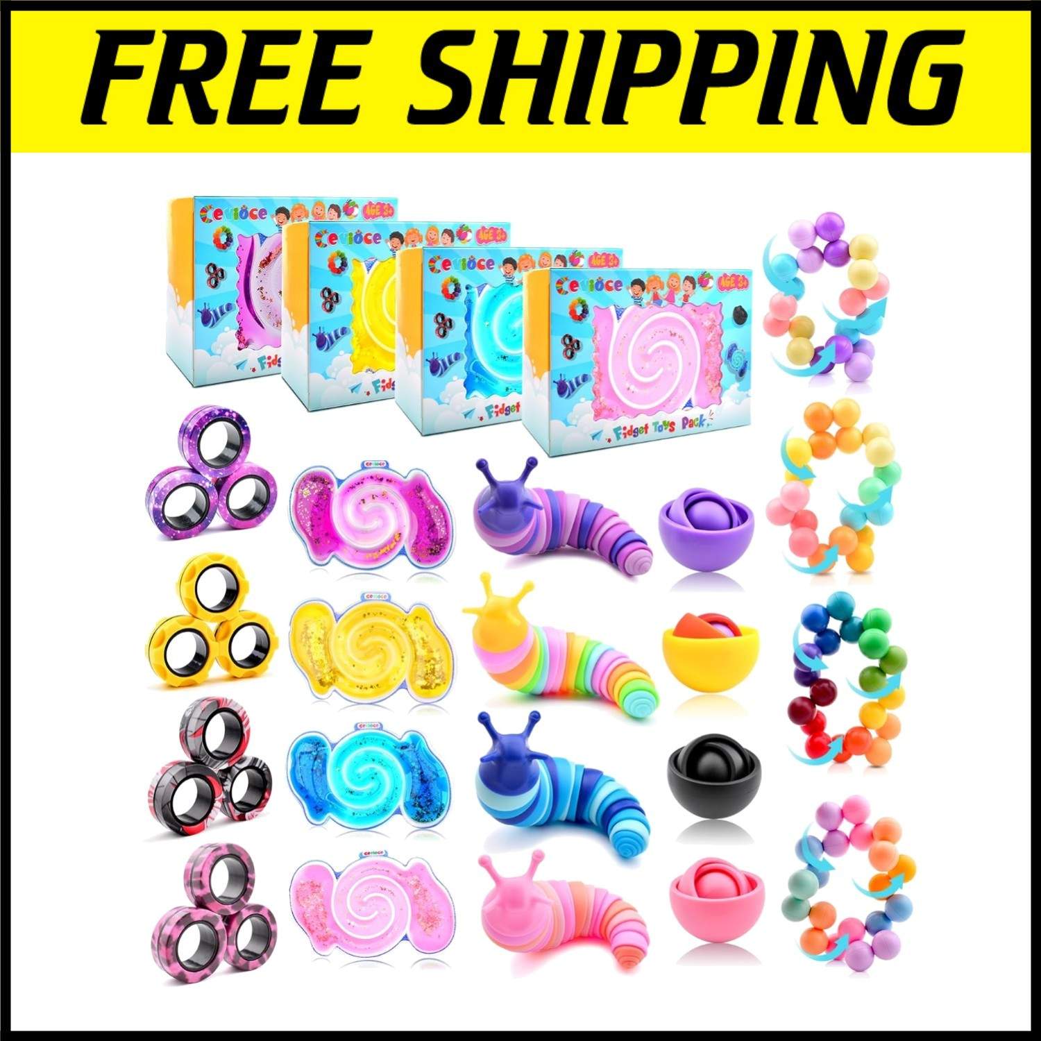 Sensory Fidget Toys 20-Pack – Perfect for Autism and ADHD Relief in Any Setting