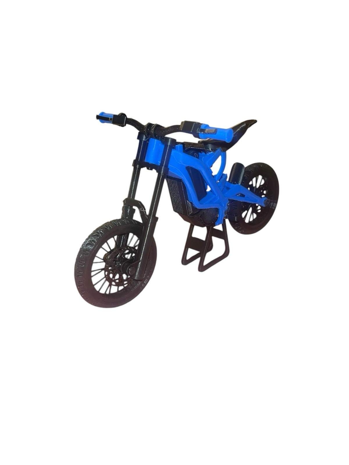 Custom mini Surron LBX – Collectible Desk Toy with Working Suspension-Blue