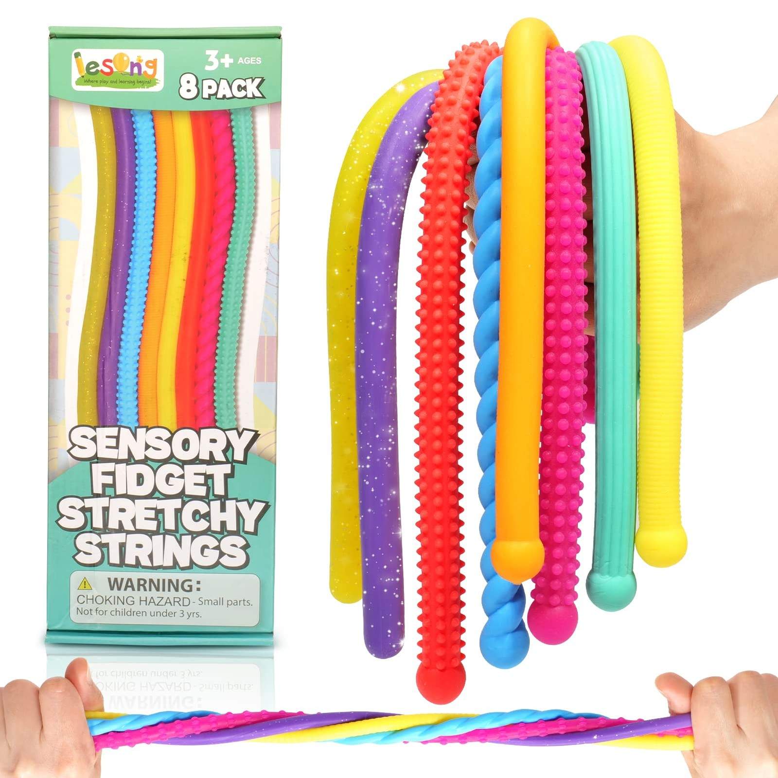 Sensory Autism Toys for Kids – Textured Stretchy Sensory Fidget Toys for Stre…