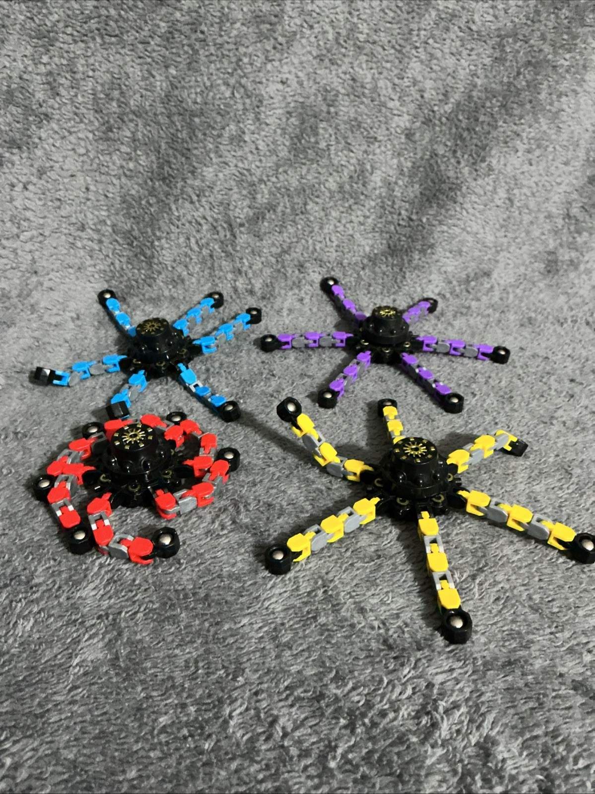 4 pcs Transformable Fidget Spinners, Sensory Fidget Toys For Autism & Anxiety