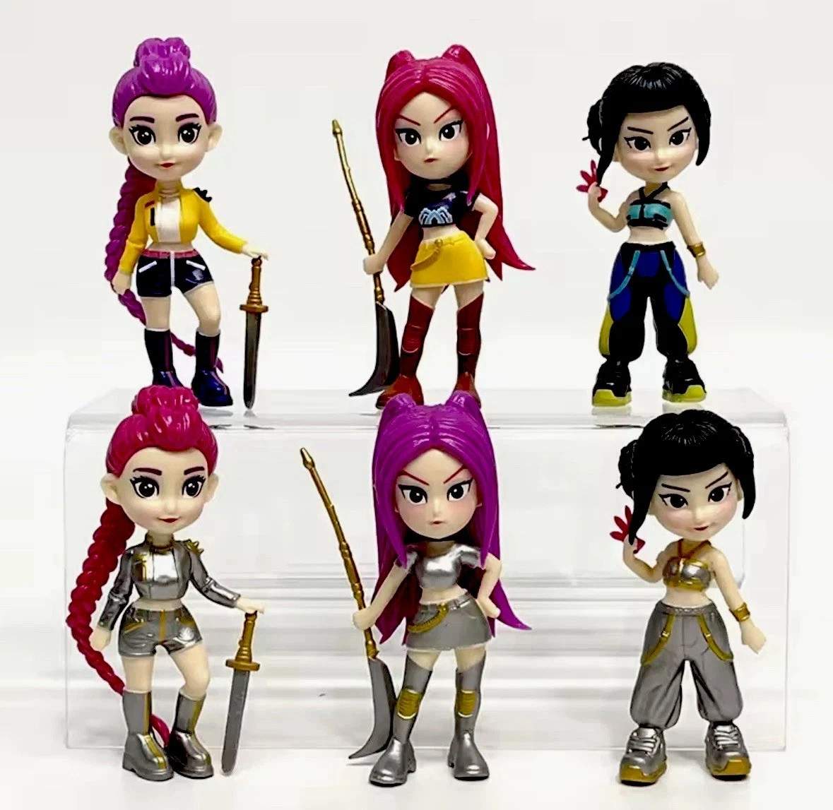 6pcs/Set K Hunters Figure Toys Rumi / Mira / Zoey Action Figure PVC Desktop Deco