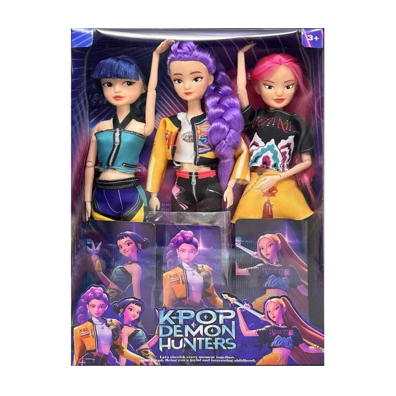 3PC/1pc Cosplay Kpo p Demon Hunters Dolls Moveable Joint Collectible Figure