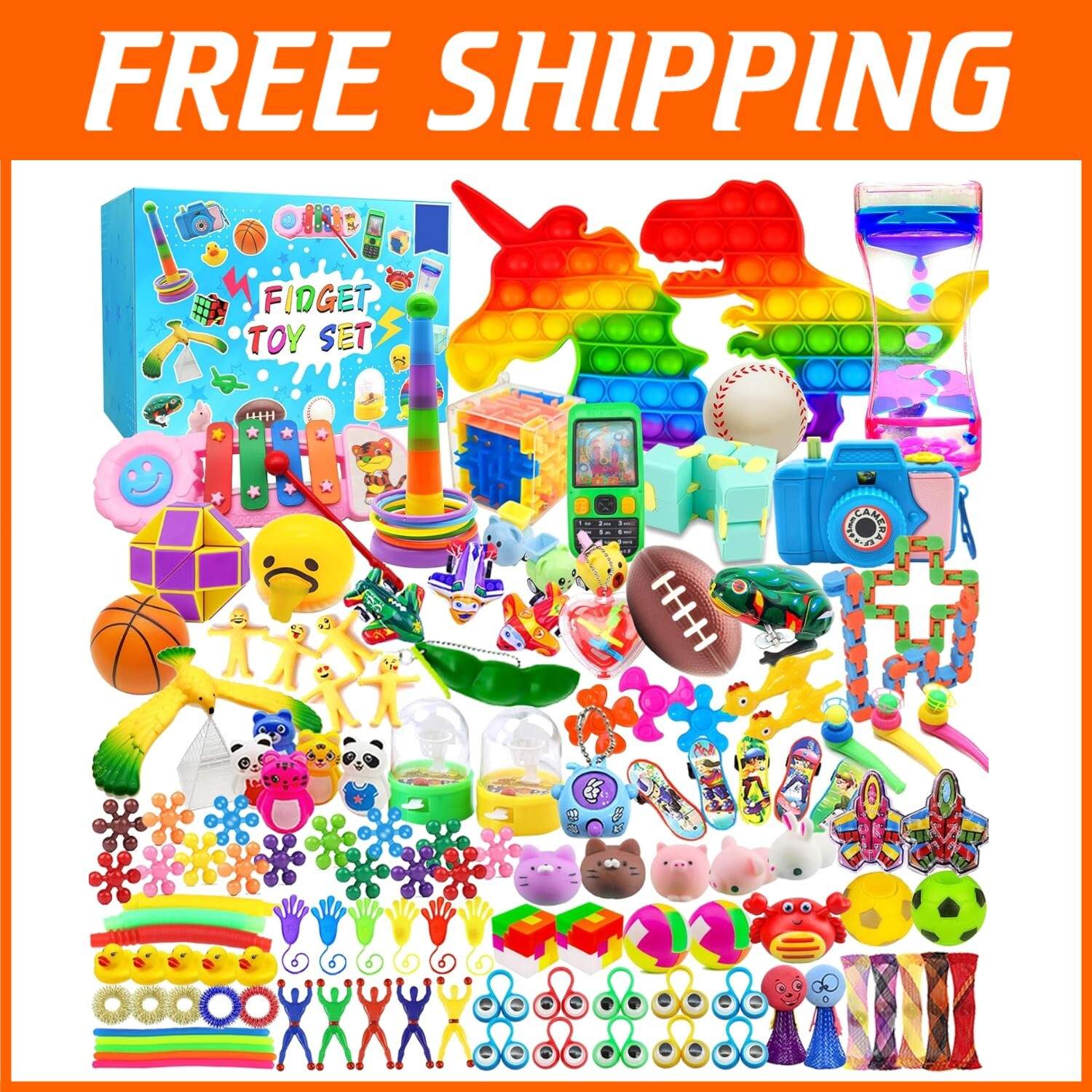 Unique 125-Pack Sensory Fidget Toys – Engaging Fun for Kids & Classroom Rewards