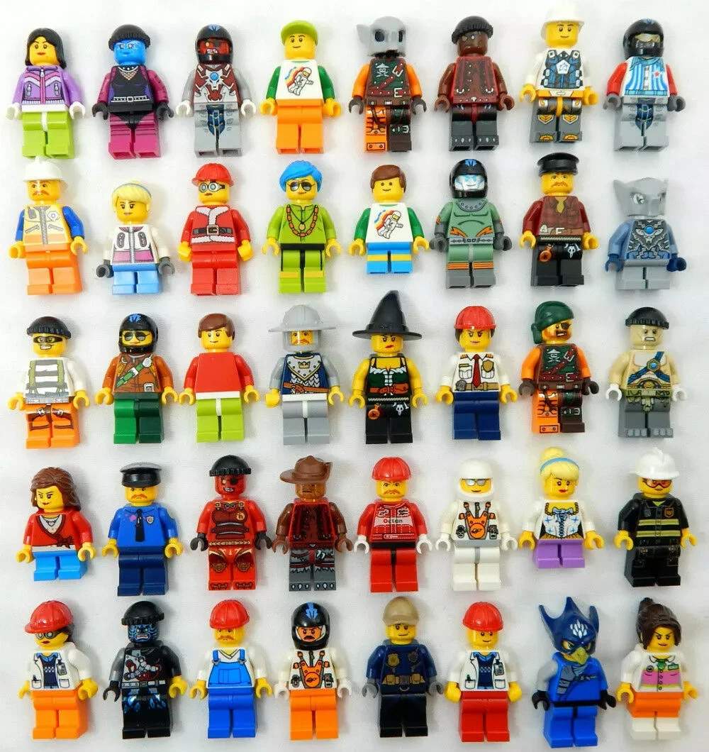 10 Pack LEGO Minifigure Lot – Random New Figures Authentic Bulk Collectible Toys