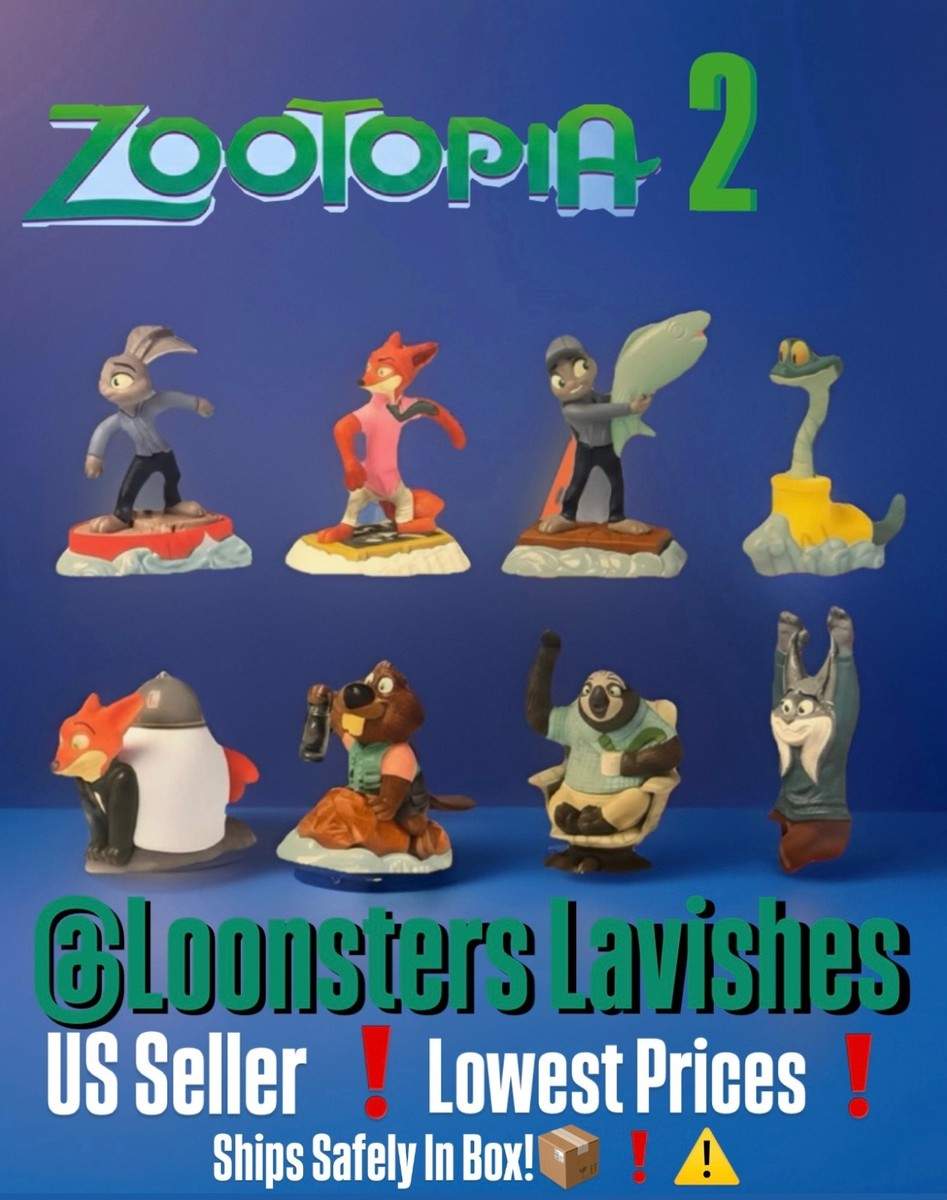 McDonald’s Disney Zootopia 2 Happy Meal Toy Sets Or Singles 2025 Brand New US 🦊