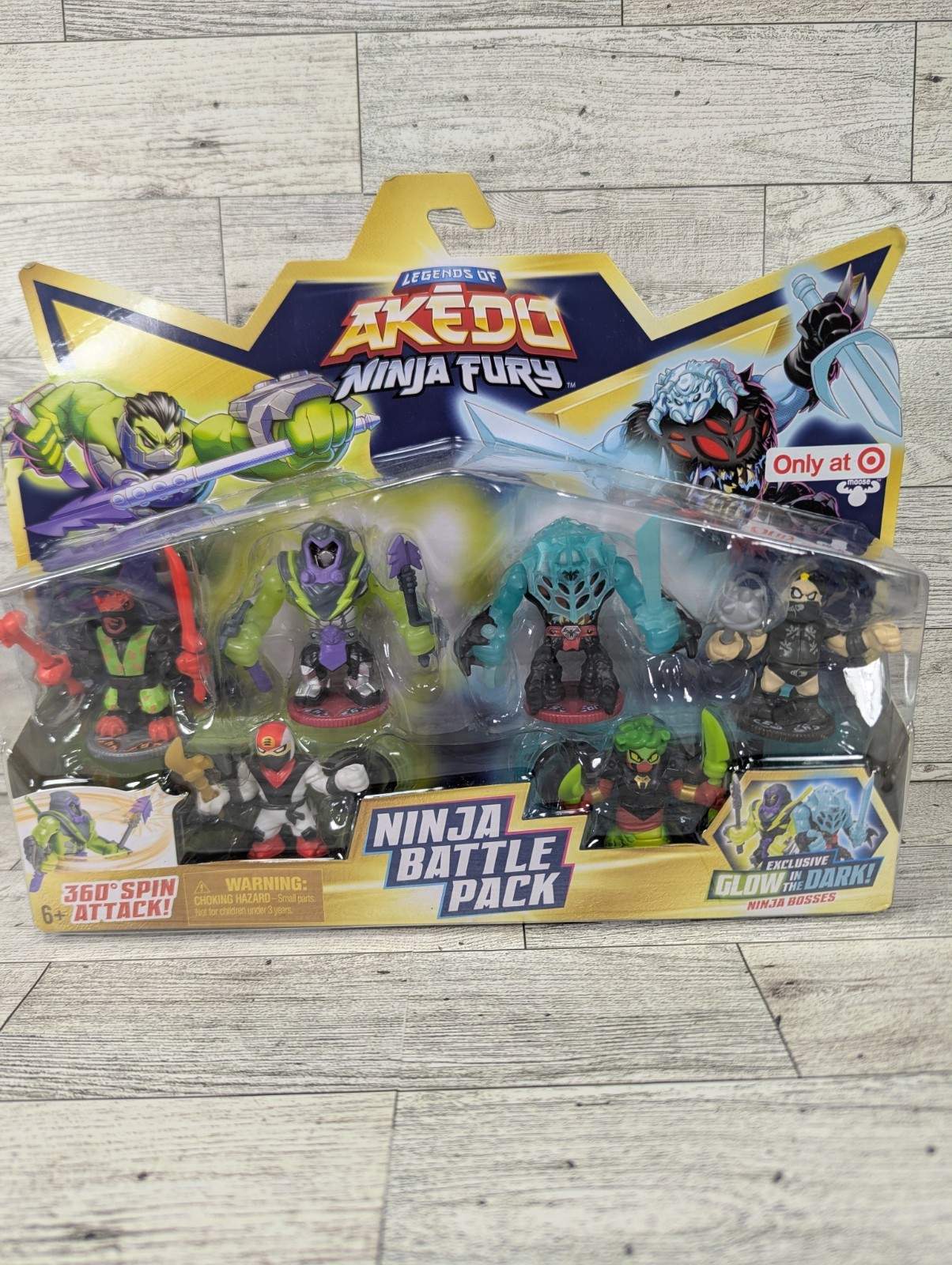New in Box Legends of Akedo Ninja Fury Battle Pack 6 Pack Action Figure Set