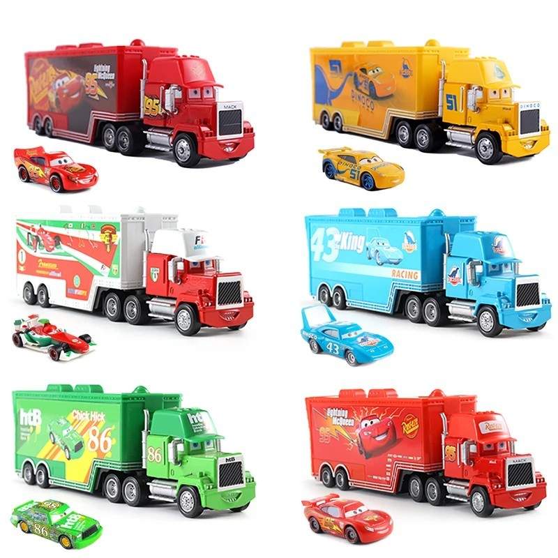 Disney Pixar Cars 86 Chick Hicks Mack Truck 1:55 Diecast Toys Car Loose Toys USA