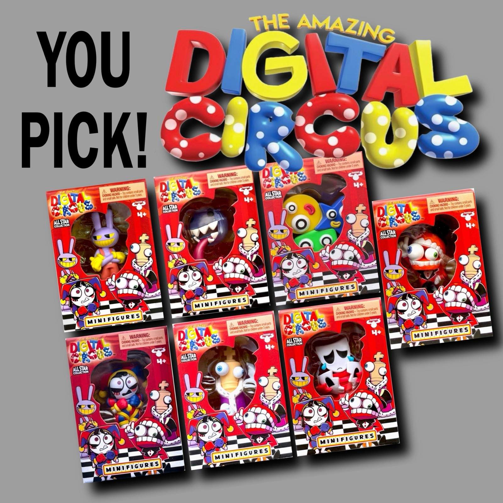*NEW STOCK* The Amazing Digital Circus All-Star Collection Figures ➡YOU PICK NIB