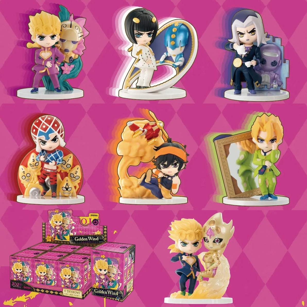 POP MART JoJo’s Bizarre Adventure Golden Wind Series Figure Sealed Bag Open Box