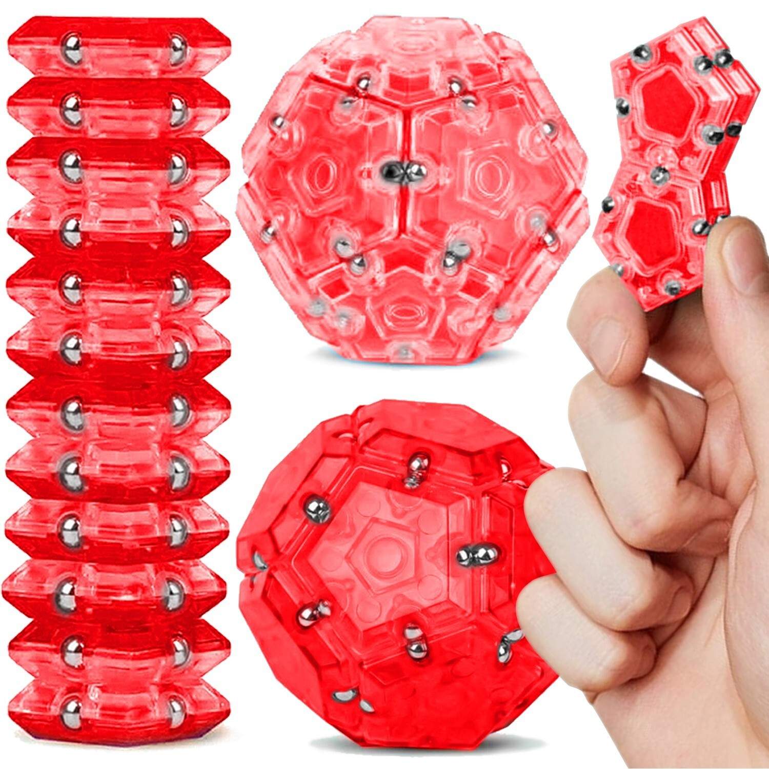 Fidget Toys 12PC Pentagons Sphere Sensory Toys for Stress Relief ADHD Anxiety