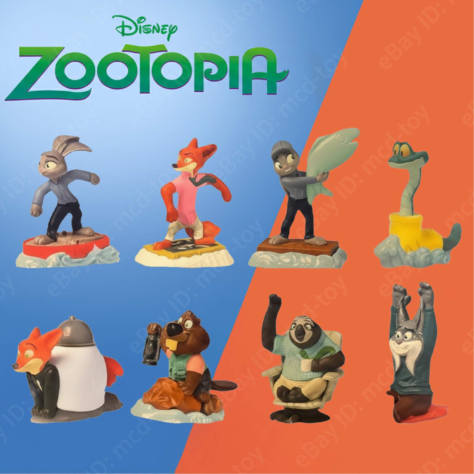 🦊 McDonald’s Disney Zootopia 2 Happy Meal Toy 2025 Complete Set Collection 🐰
