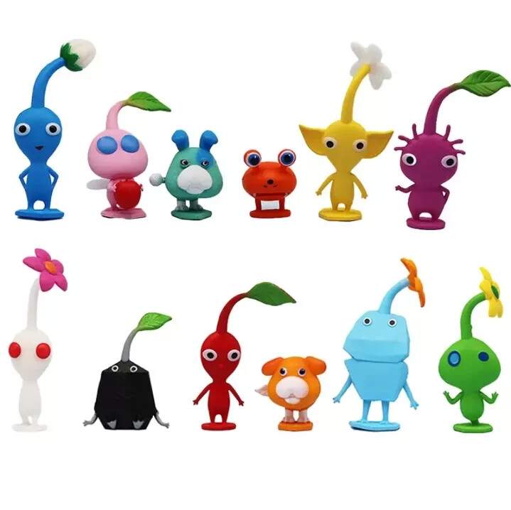 Hot sales 12Pcs/Set PIKMIN Figure Captain Olimar PIKMIN PVC Action Figure Toys
