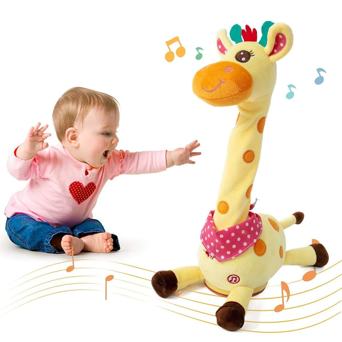 Dancing Giraffe Plush With Light UP Twisting Talking Giraffe Stuffed Animal Toy