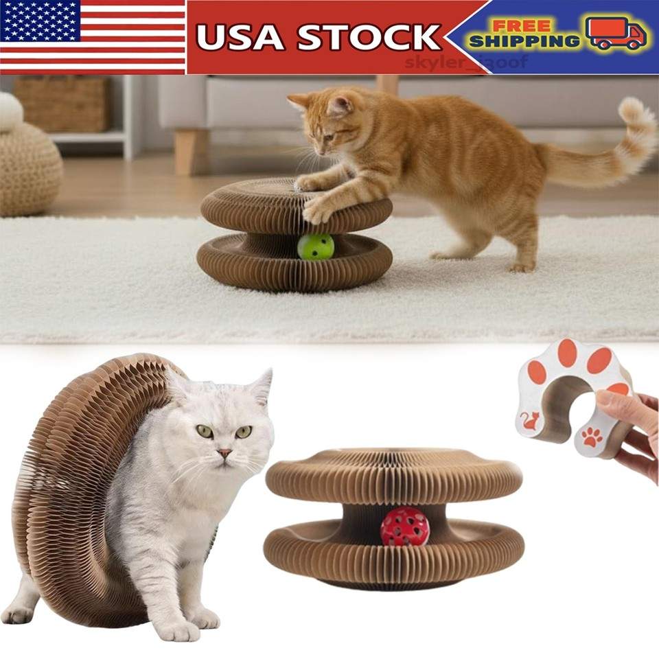Twisty Paws Cat Toy – Interactive Kicker Roller With Catnip ,Interactive Cat Toy