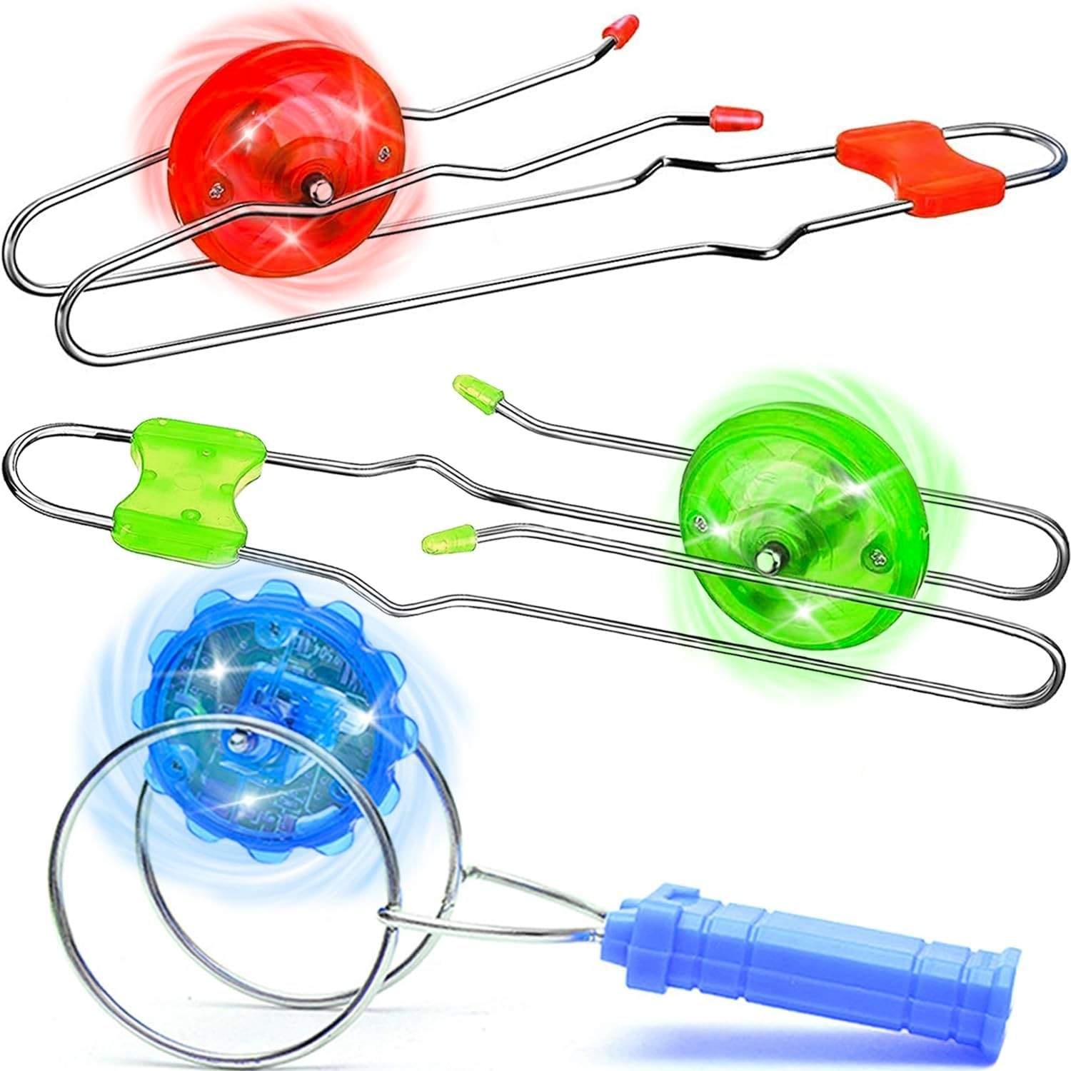 Stocking Stuffers for Kids Toys Boys 3Pcs Light up Gyro Wheel Toy Birthday Gifts