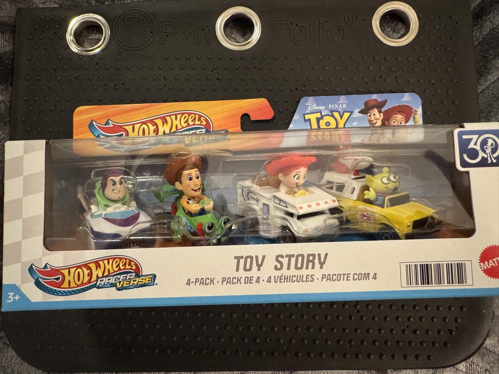 2025 Hot Wheels Racer Verse 4 Pack Toy Story Woody Buzz Jessie Space Alien