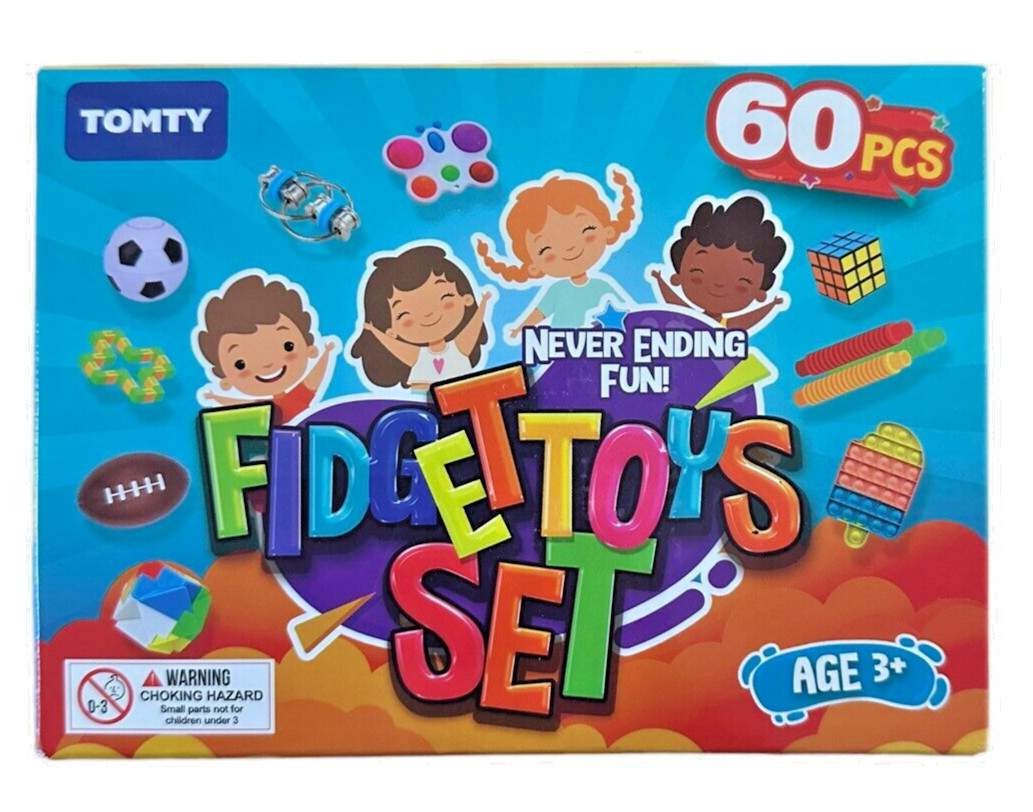 60 PCS Fidget Toys Set, Sensory Toys Pack for Stress Relief and Anti-Anxiety