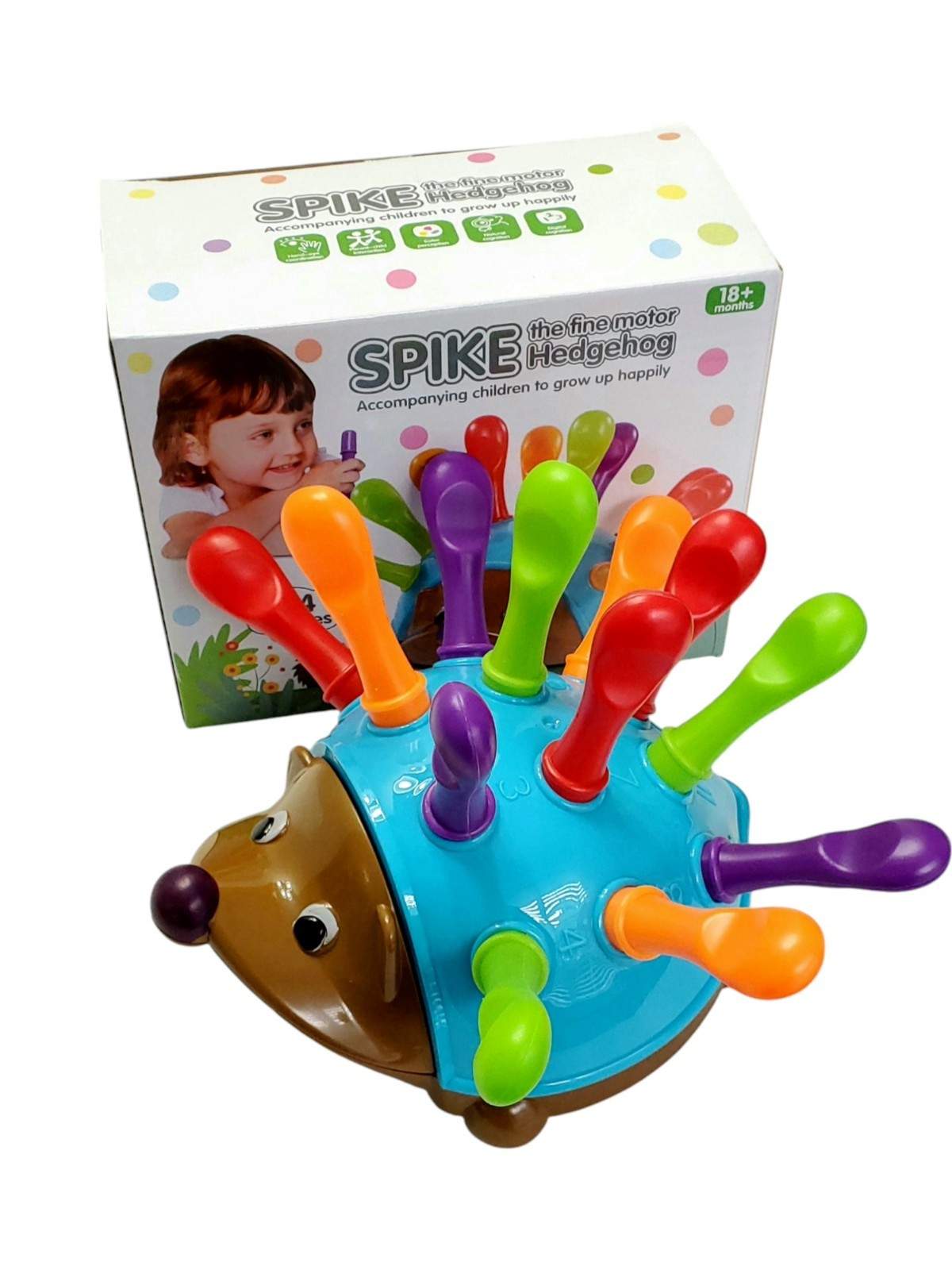 Spike the Fine Motor Hedgehog Toy – Learning Game for Toddlers 18M+