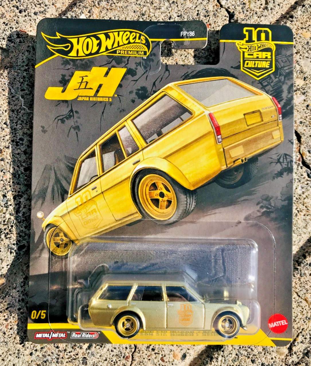 HOT WHEELS CAR CULTURE JAPAN HISTORICS 5 DATSUN 510 WAGON CHASE 0/5