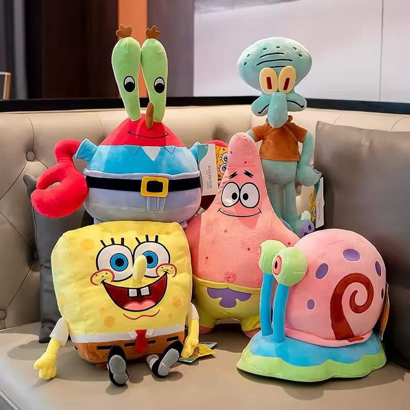 SpongeBob Plush Toy Patrick Squidward Gary Cute Stuffed Doll Cartoon Gift