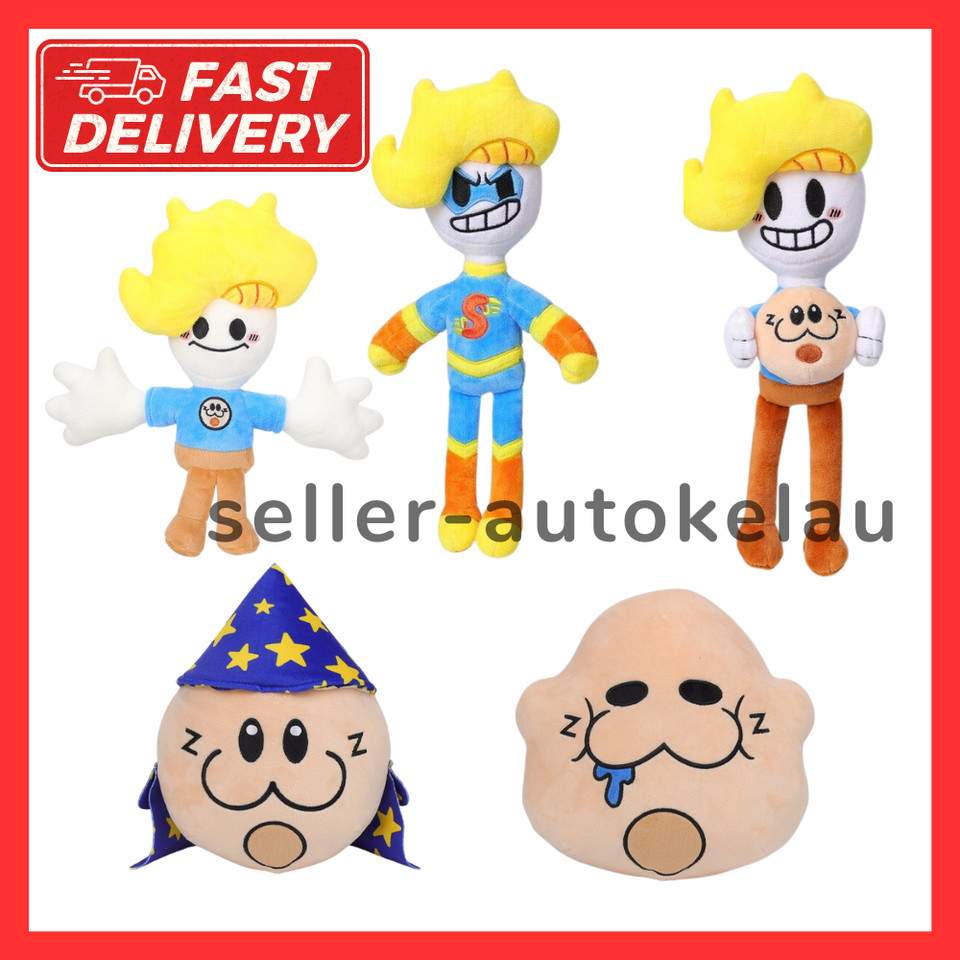 Bryson and Ham Plush Doll Game Video Anchor Figure Stuffed Doll Collection Toys