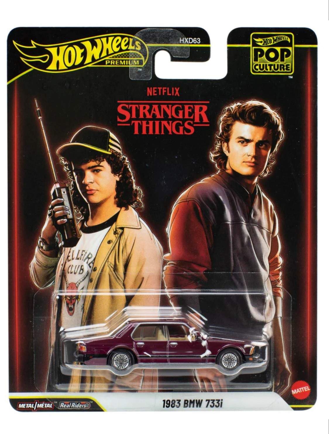 Hot Wheels Premium 2025 Pop Culture Stranger Things 1983 BMW 733i Diecast Car