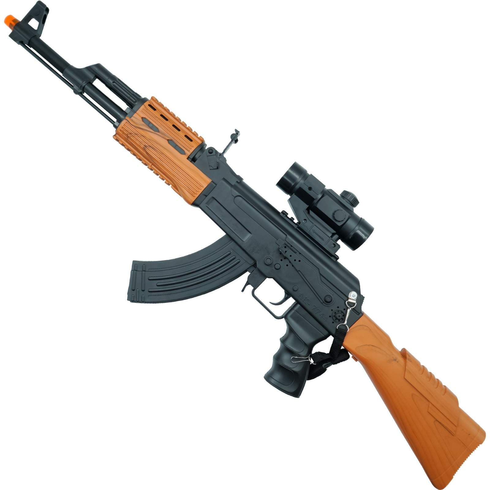 AK Style Battery Operated Toy Gun Flash Vibration Light Sound Cosplay Gift Boy