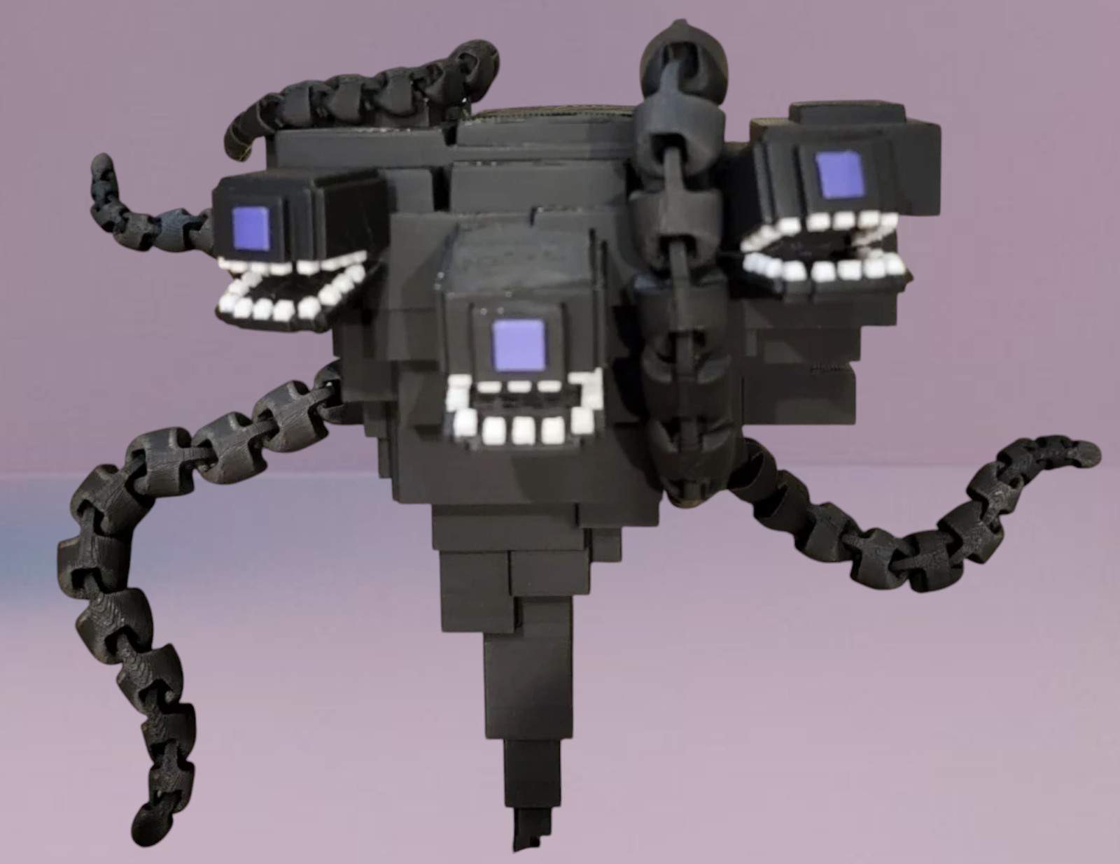 Articulated Wither Storm, Flexi Fidget Toy, 3D Printed