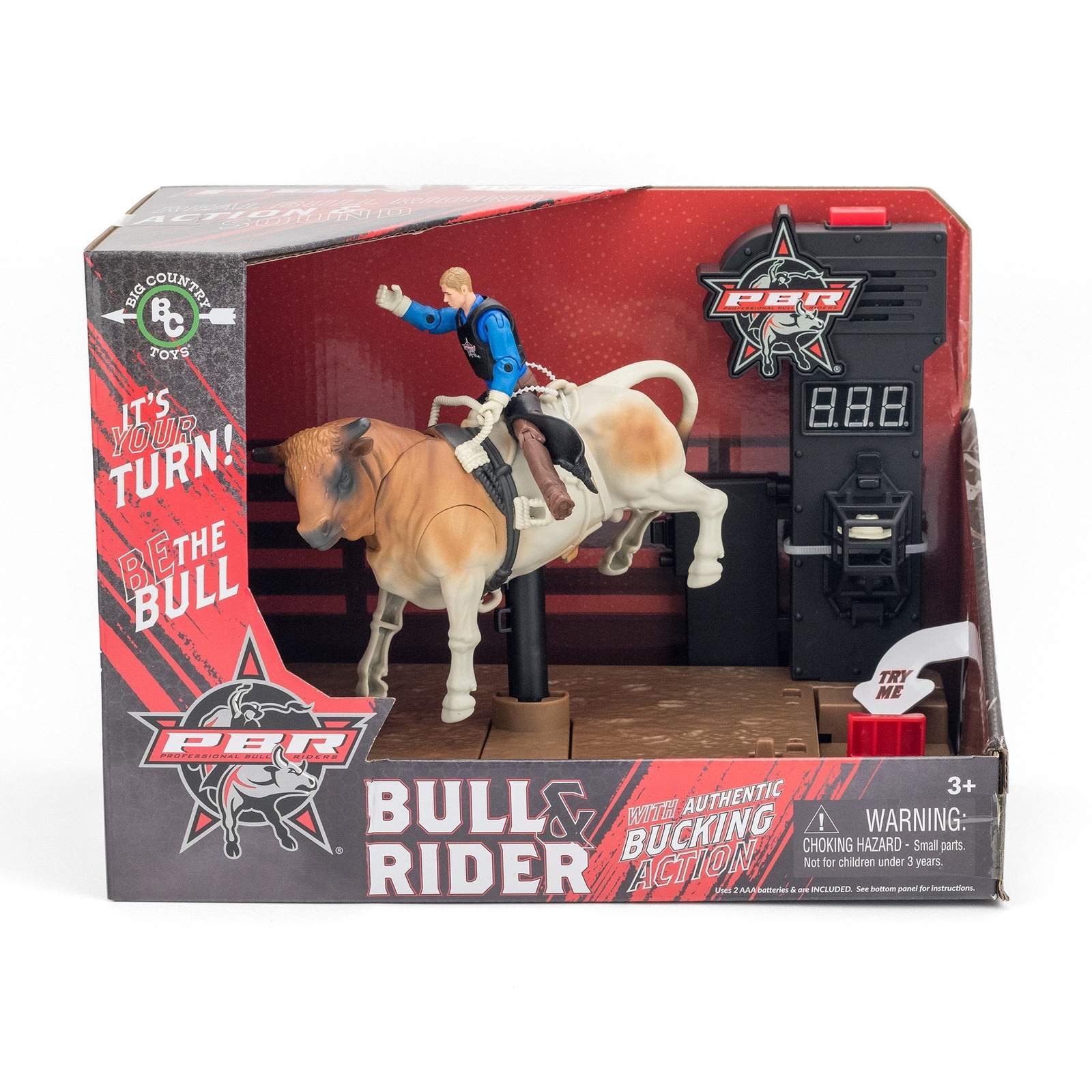 Big Country Toys – PBR Bull & Rider with Authentic Bucking Action 811 NIB