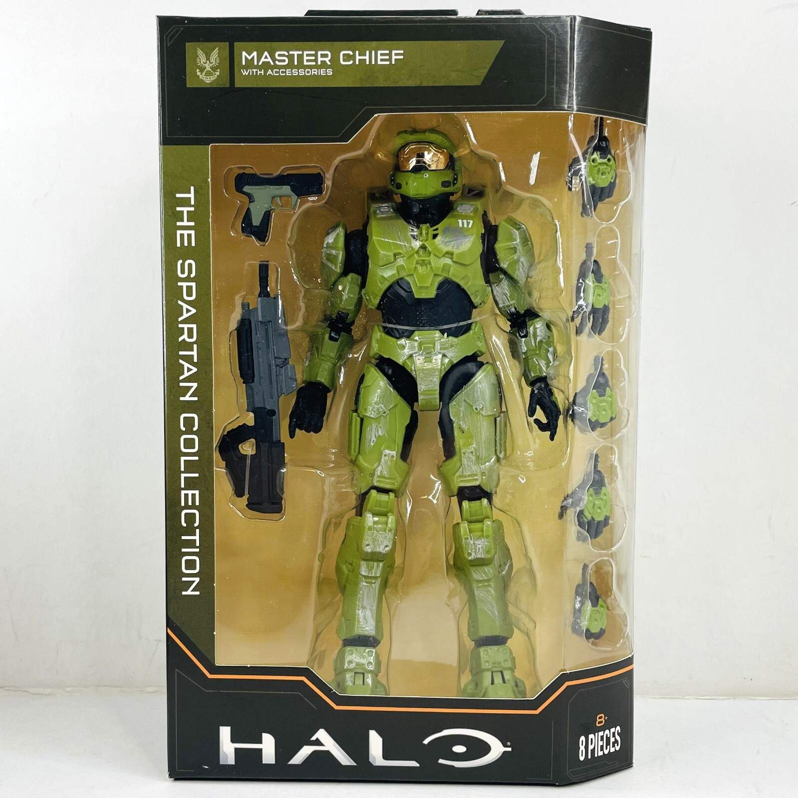 HALO Spartan Collection Master Chief w/Weapon Highly Articulated 6.5″ Figure Toy