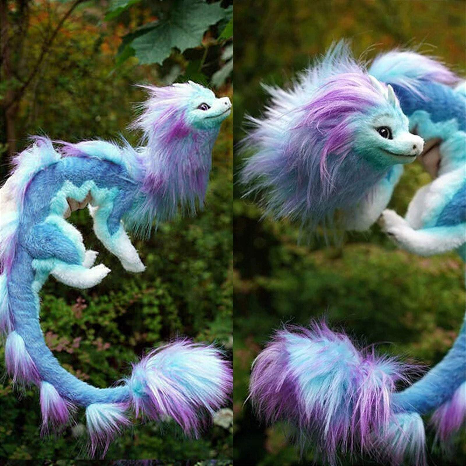 50cm  Dragon Plush Doll Blue Dragon Kids Toy  Doll for Childrens Birthday Gifts