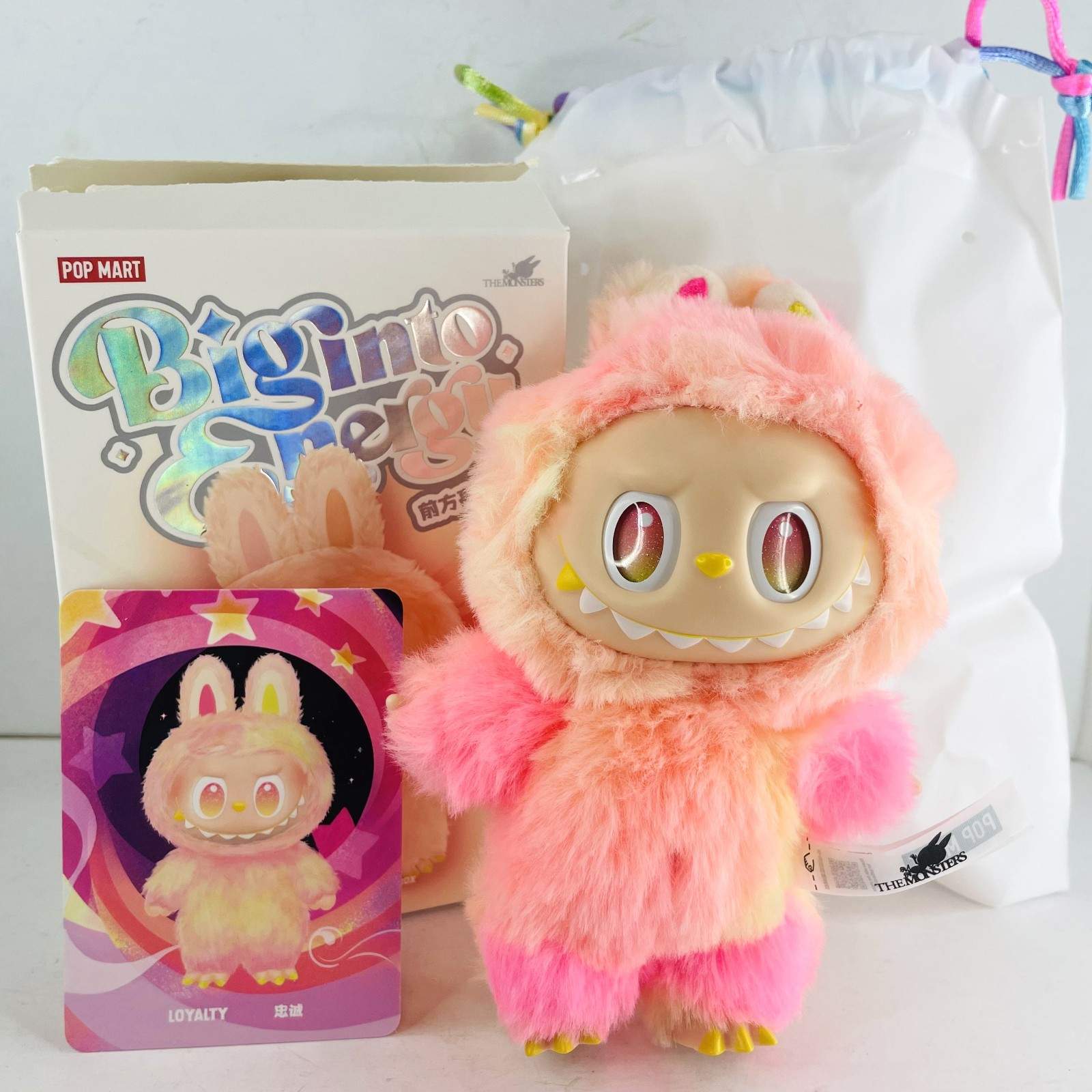 POP MART Labubu The Monsters Big Into Energy Loyalty Plush Doll Toy