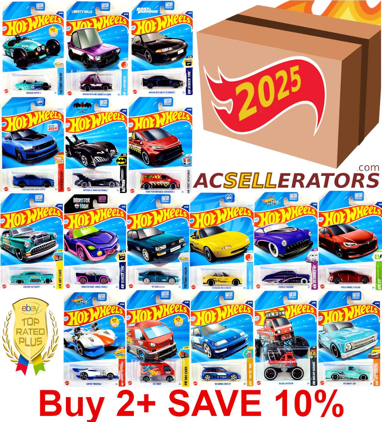 2025 🏁 Hot Wheels 🏁  Cars Main Line 🚗🚙🚓 🚚 YOU PICK ✅ BUY 15+ FREE SHIP ✅