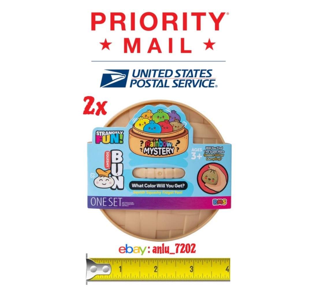 Rainbow Mystery Squishy Dumpling Bun Set Of 2 TIKTOK VIRAL NEW