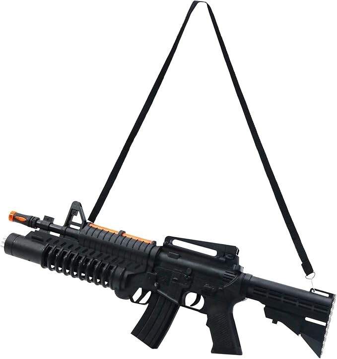 22 -Inch AK988 Kids Toy Rifle w/ Lights Sounds & Moving Muzzle Battery-Operated