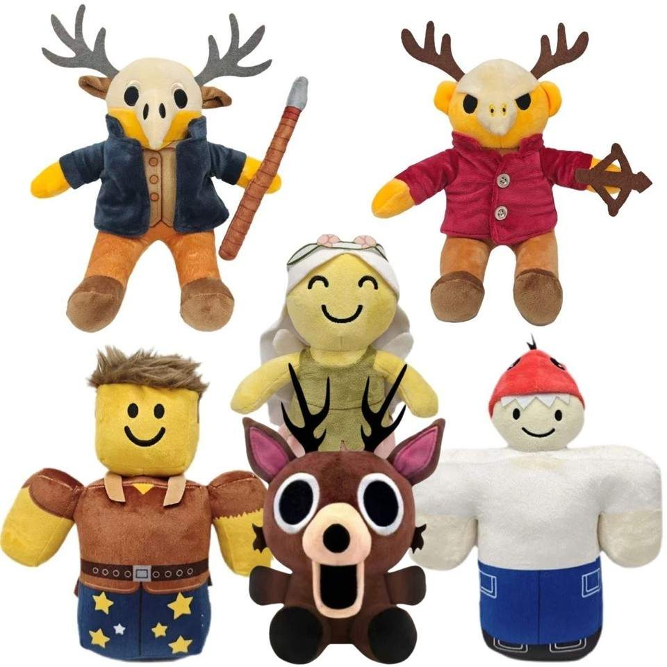 99 Nights in the Forest Plush Toy, 99 Nights Deer Dino Plushie for Game Fans