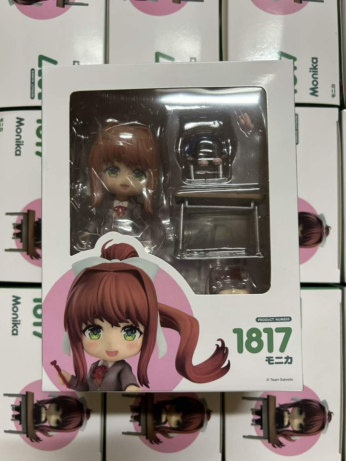 Anime Doki Doki Literature Club Monika Nendoroid 1817 PVC Toys Figure Toy Model