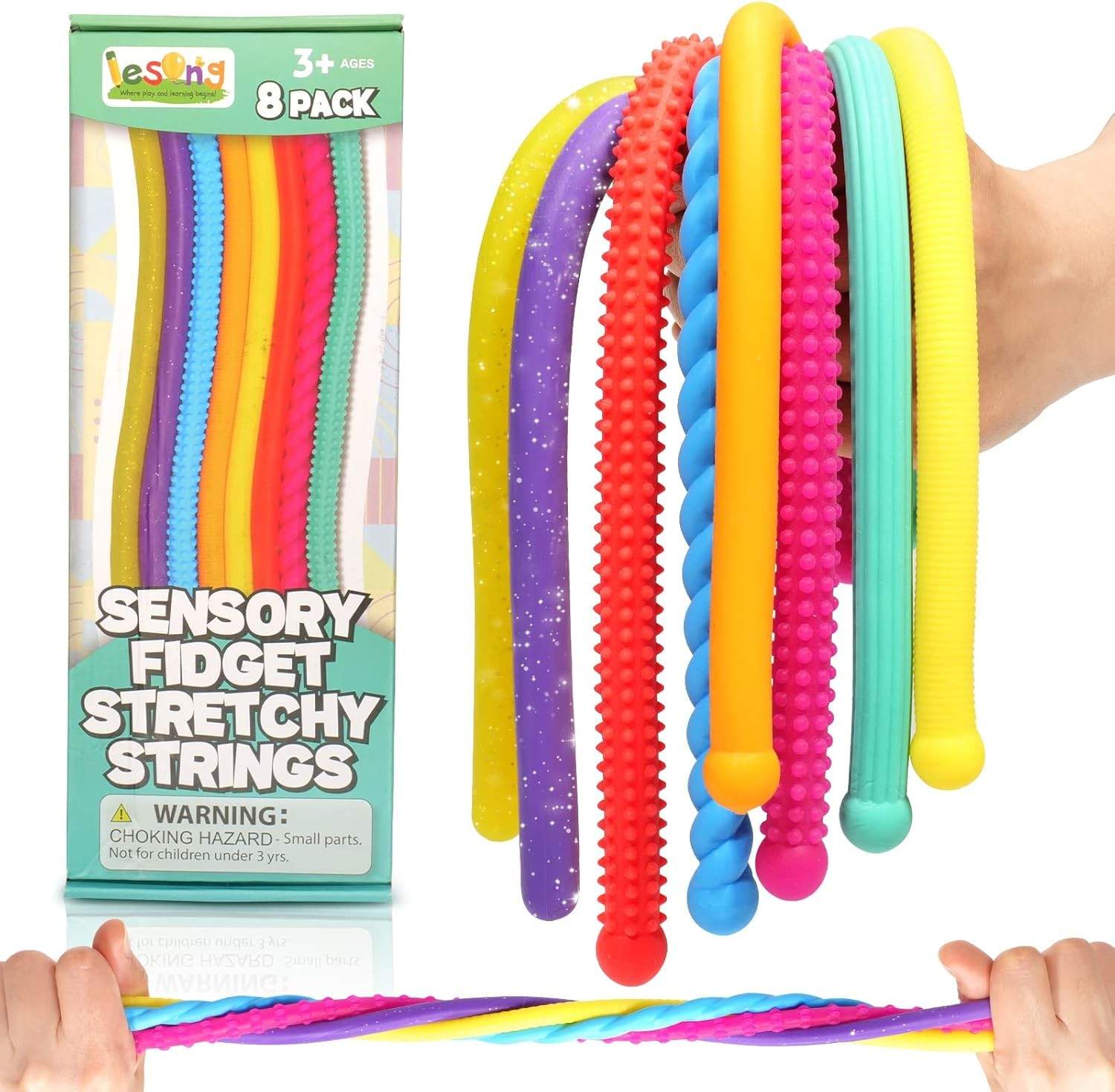 Sensory Autism Toys for Kids – Textured Stretchy Fidget Stress…