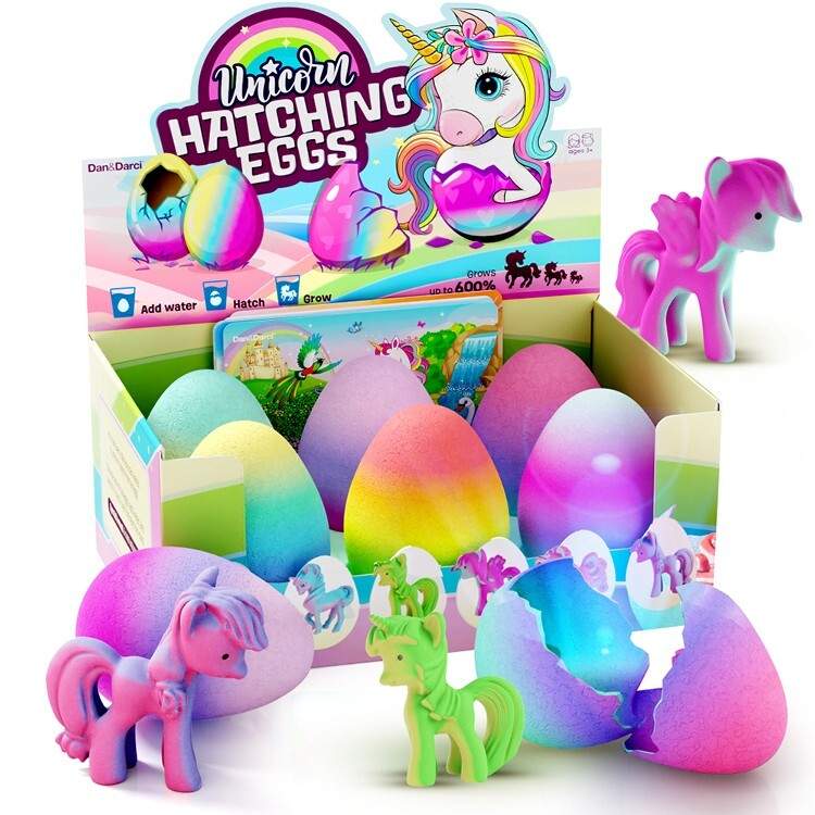 Unicorn Hatching Surprise Eggs for Kids-6 Pack – Stocking Stuffer – Unicorn Toys