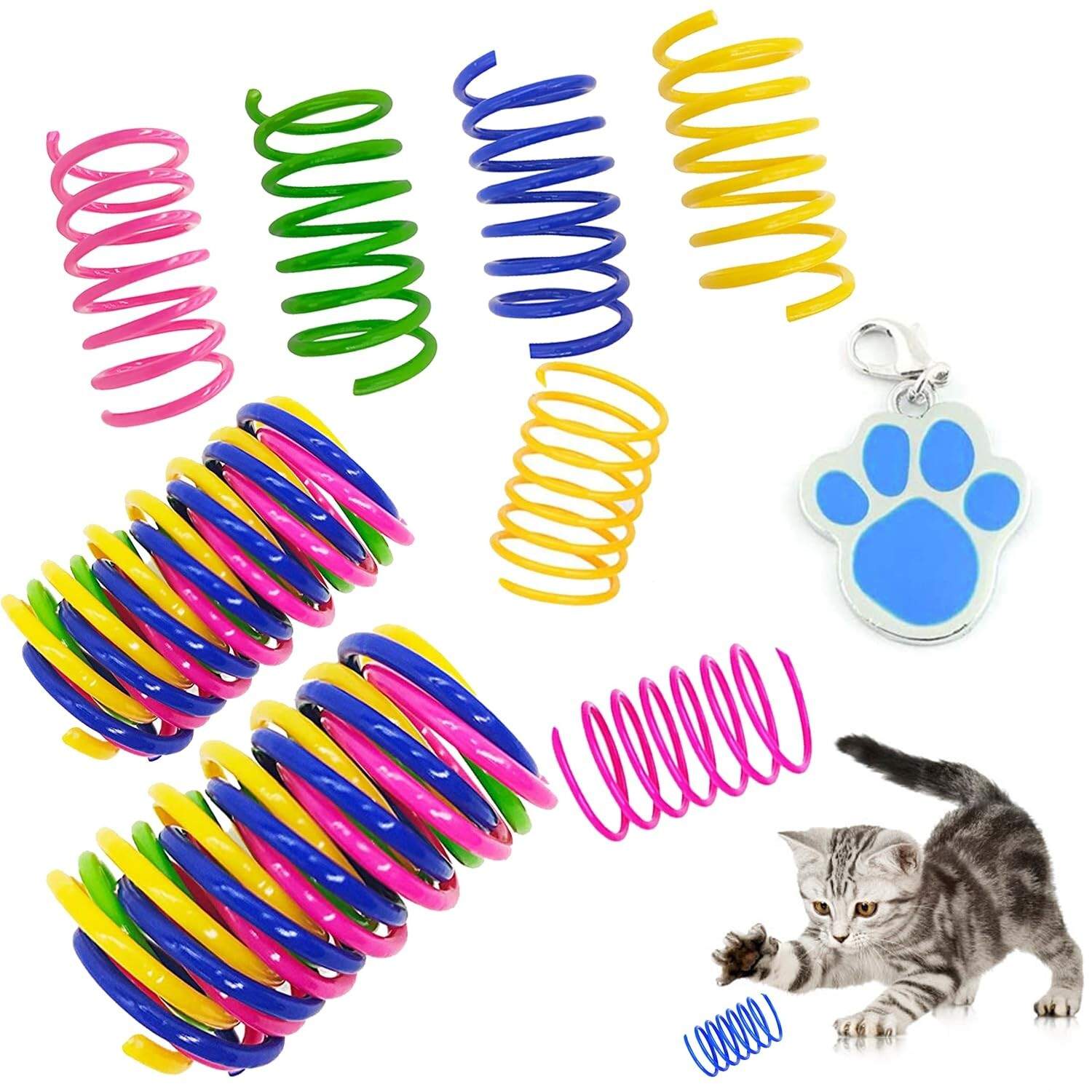 Cat Spiral Spring Toys, 12 Pc