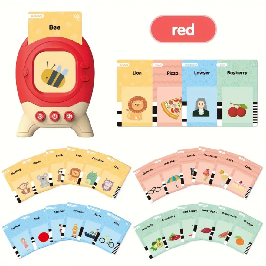 Toddler Toys Talking Flash Cards for 1 2 3 4 5 6 Year Old Boys and Girls, Autism