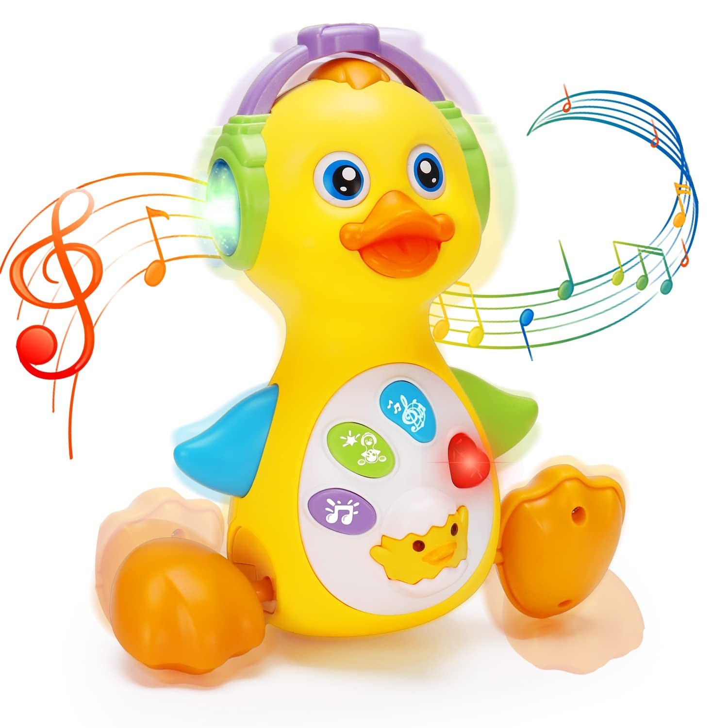 Musical Duck Toy Dancing Crawling Light Up Infant Toys 0-18 Months Learning Toy